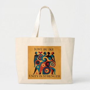 Bolsa Tote Grande Arte Geométrico Abstrato de Mulheres Africanas Ret