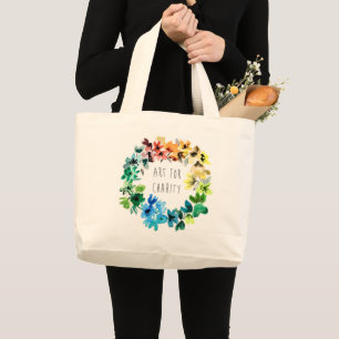 Bolsa Tote Grande arte para a sacola da caridade