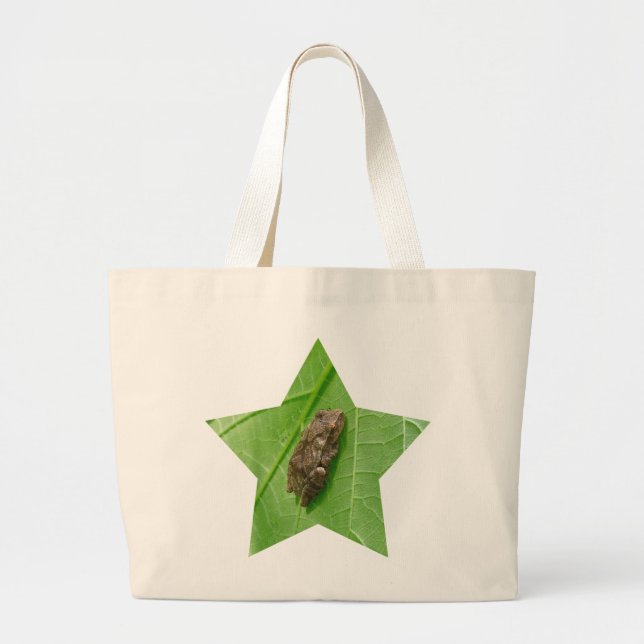 Bolsa Tote Grande Artigos de Treefrog do Peeper de primavera (Frente)