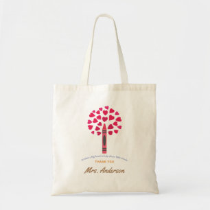 Bolsa Tote Grande árvore de lápis/Apreciação de Professores