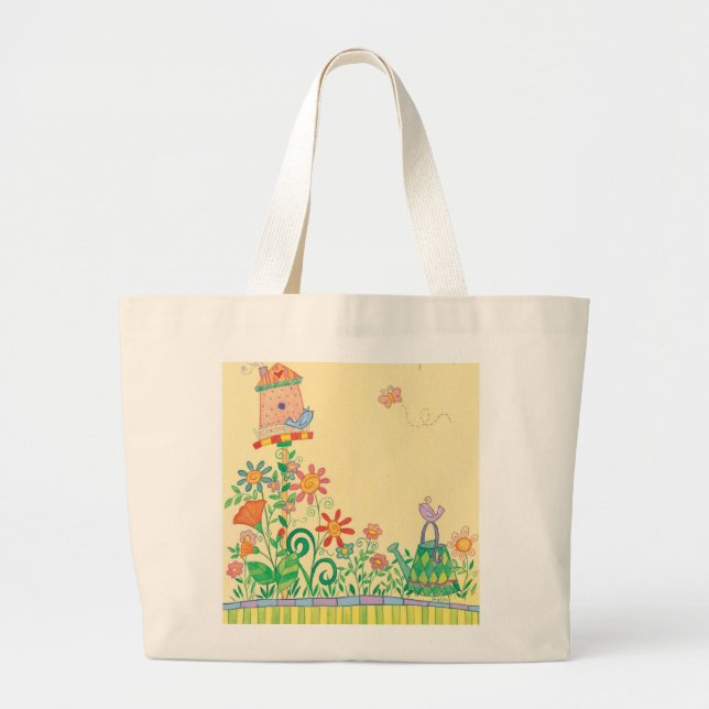 Bolsa Tote Grande as bolsas de canvas (Frente)