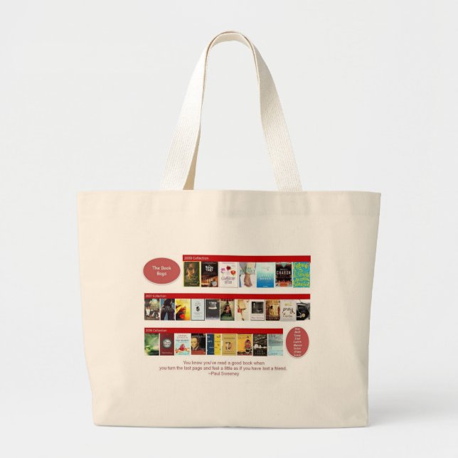 Bolsa Tote Grande As bolsas de livro V2 - personalizadas (Frente)