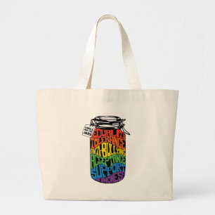 Bolsa Tote Grande As etiquetas são para a camisa da igualdade dos