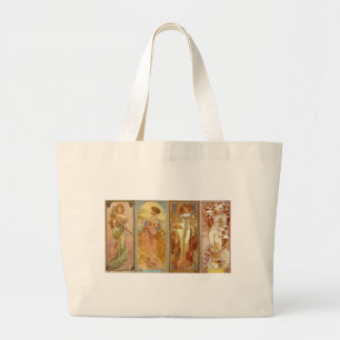 Bolsa Tote Grande As Quatro Estações de Arte Nourveau