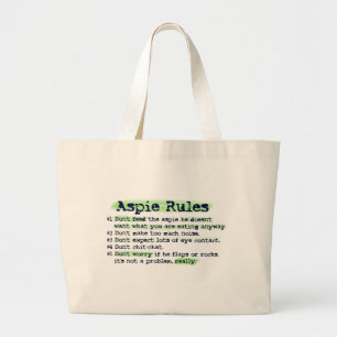 Bolsa Tote Grande "Aspie ordena" canvas Totebag