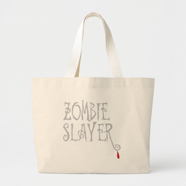 Bolsa Tote Grande Assassino do zombi (Frente)