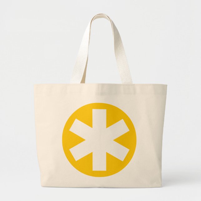 Bolsa Tote Grande Asterisco - âmbar (Frente)