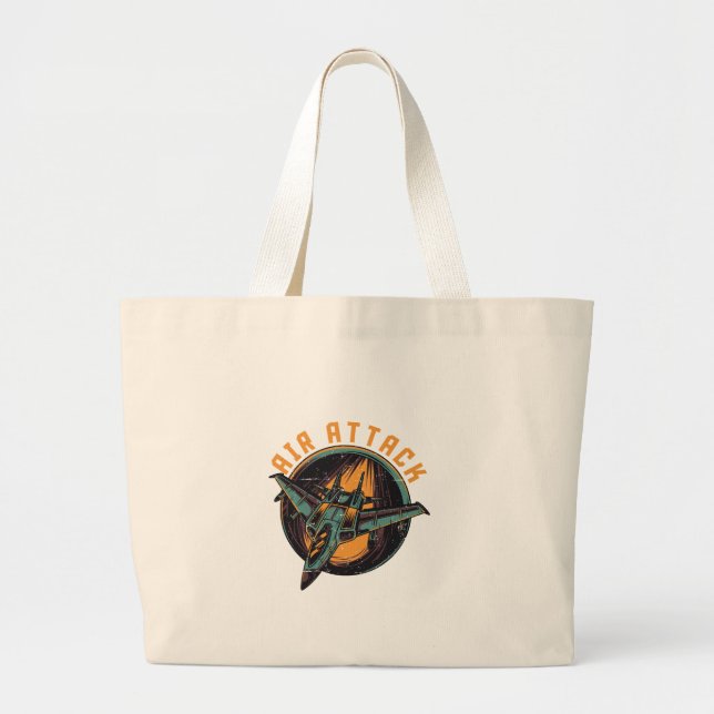 BOLSA TOTE GRANDE ATAQUE AÉREO (Frente)