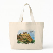 Atenas Grécia Aquarela | Vistas Históricas