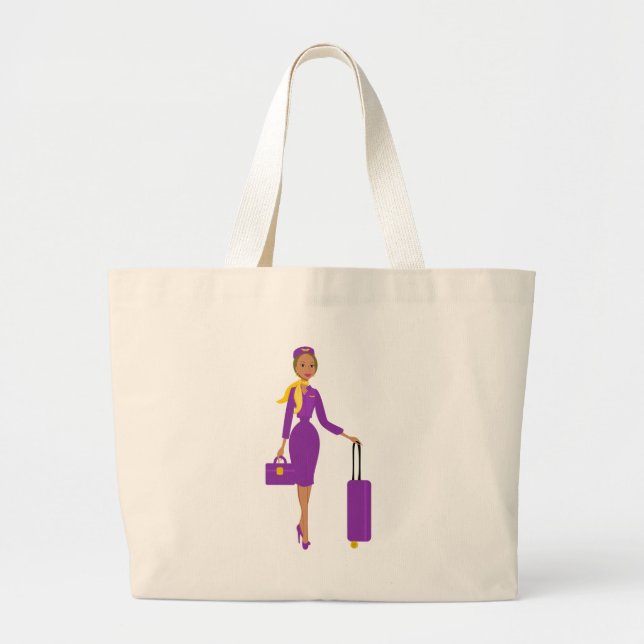Bolsa Tote Grande Atendedor de Voo Fabuloso (Frente)