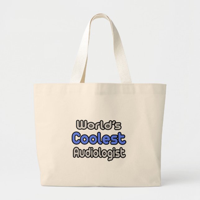 Bolsa Tote Grande Audiologista mais fixe do mundo (Frente)