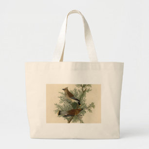 Bolsa Tote Grande Audubon Cedar Waxwing Bird