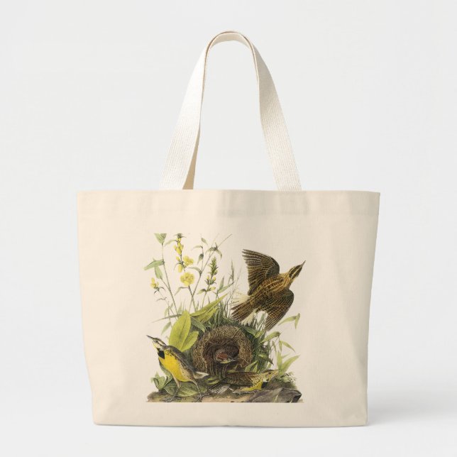 Bolsa Tote Grande Audubon Meadowlard oriental (Frente)