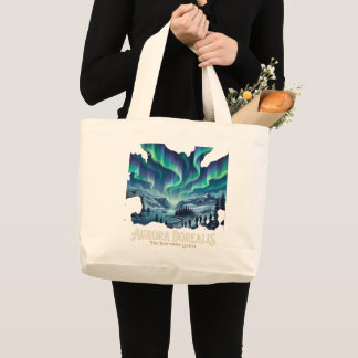 Bolsa Tote Grande Aurora Boreal
