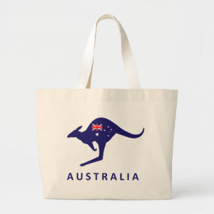 BOLSA TOTE GRANDE AUSTRÁLIA FLAG KANGAROO BAG