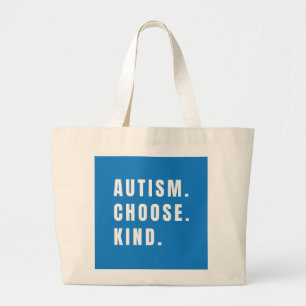 Bolsa Tote Grande autismo escolhe Bolsas e Bolsas modernos
