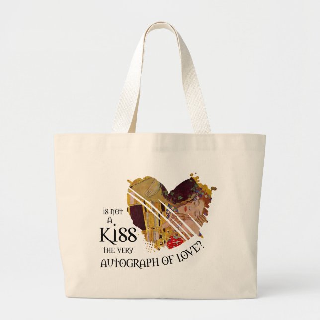 Bolsa Tote Grande Autógrafo do amor (Frente)