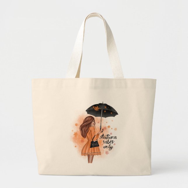 Bolsa Tote Grande Autumn Vibes Só Cai Na Moda (Frente)