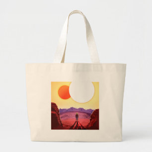 Bolsa Tote Grande Aventura do Planeta de Destino do Kepler Space Via