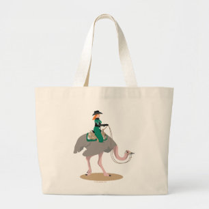 Bolsa Tote Grande Avestruz ocidental do prazer