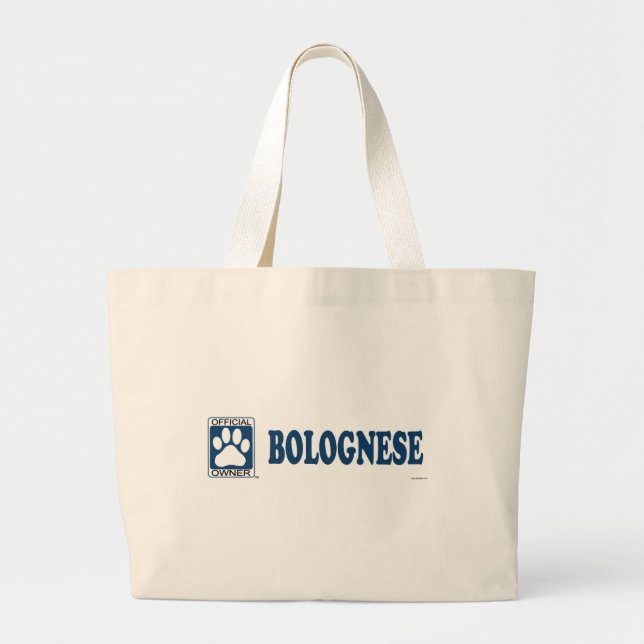 Bolsa Tote Grande Azul bolonhês (Frente)