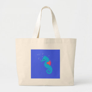Bolsa Tote Grande Azul - Caricatura