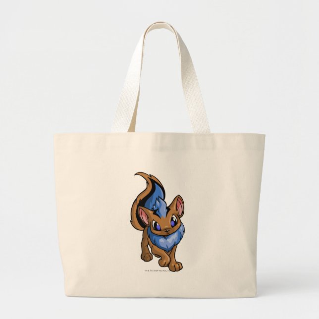 Bolsa Tote Grande Azul de Xweetok (Frente)