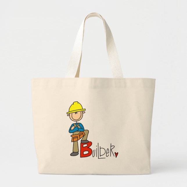 Bolsa Tote Grande B é para Construtor (Frente)