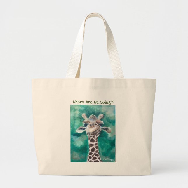 Bolsa Tote Grande Baby Giraffe (Frente)