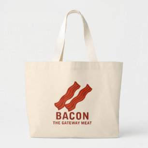 Bolsa Tote Grande Bacon, a carne da entrada