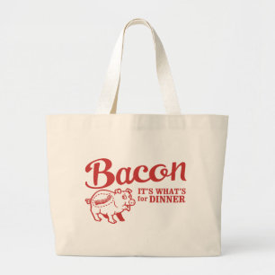 Bolsa Tote Grande bacon - é o que é para o comensal