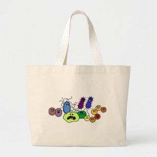 Bolsa Tote Grande Bactérias