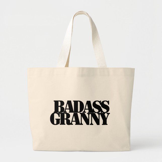 Bolsa Tote Grande Badass Granny (Frente)