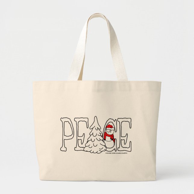 Bolsa Tote Grande Bag Clássico da Paz (Frente)