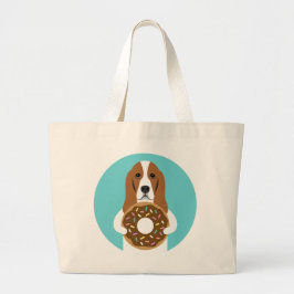 Bolsa Tote Grande Bag de Toque de Hound Basset