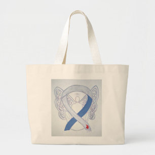 Bolsa Tote Grande Bag de Toques Personalizados da Fita de Sensibiliz