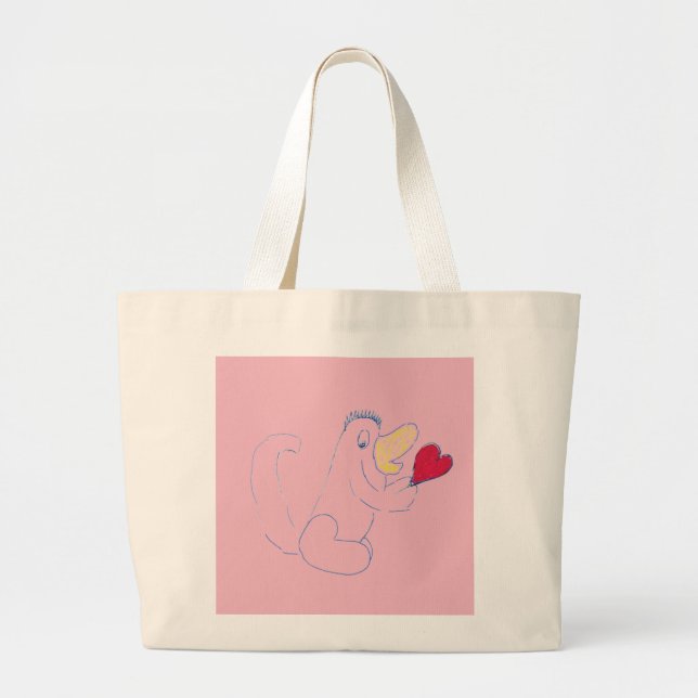 Bolsa Tote Grande Bag de Tote de Inseto de Amor (Frente)