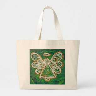 Bolsa Tote Grande Bag Personalizada de Arte Angel do Green Guardian
