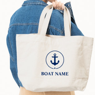 Bolsa Tote Grande Bag Toqueiro Jumbo Corpo Azul do Marinho Náutico