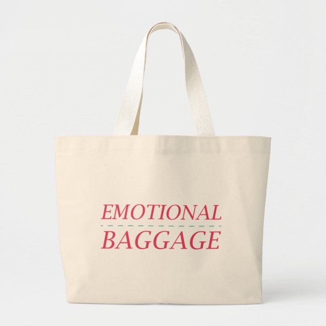 Bolsa Tote Grande Bagagem Emocional (Frente)