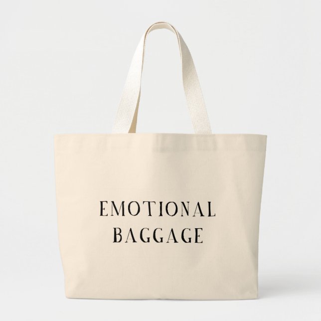 Bolsa Tote Grande Bagagem emocional (Frente)