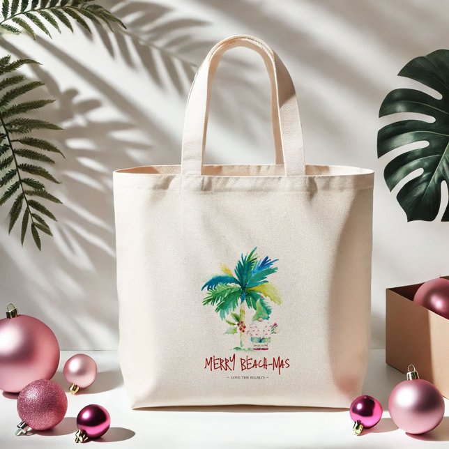 Bolsa Tote Grande Bagas de Tote de Natal Design único tropical (Criador carregado)