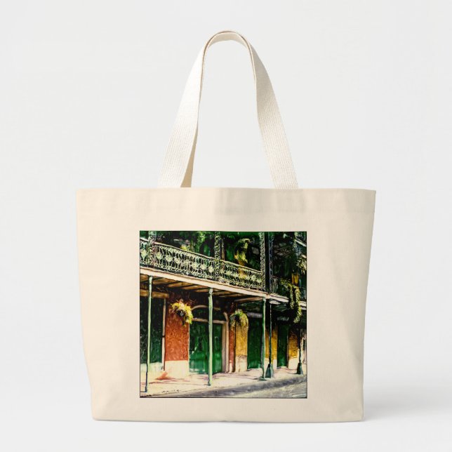 BOLSA TOTE GRANDE BAIRRO FRANCÊS DE NOVA ORLEÃES (Frente)