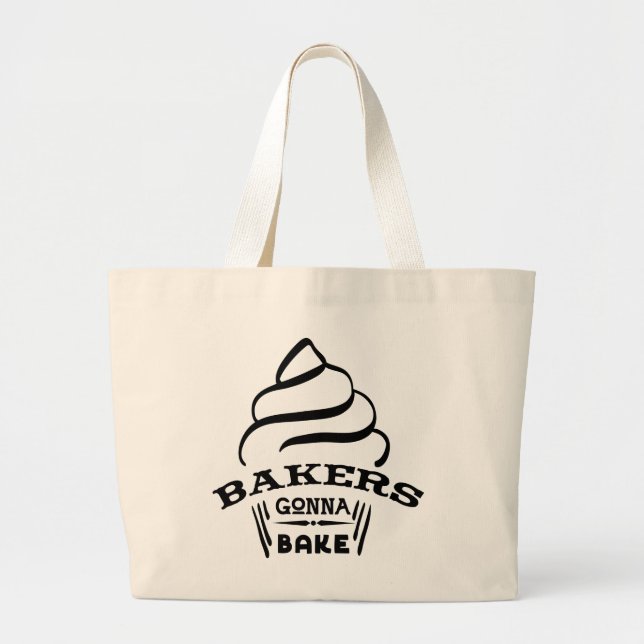 Bolsa Tote Grande Bakers GonAssar Cupcake (Frente)