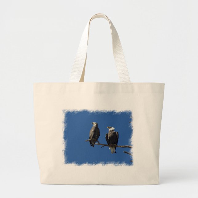 Bolsa Tote Grande Bald Eagles (Frente)