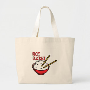Bolsa Tote Grande Balde do arroz