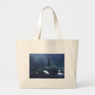 Bolsa Tote Grande Baleia de assassino