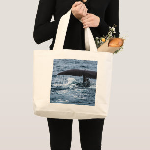 Bolsa Tote Grande Baleia de esperma