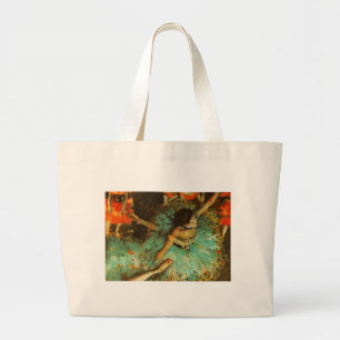 Bolsa Tote Grande Ballerina Dance Green Dancer Edger Degas Painting