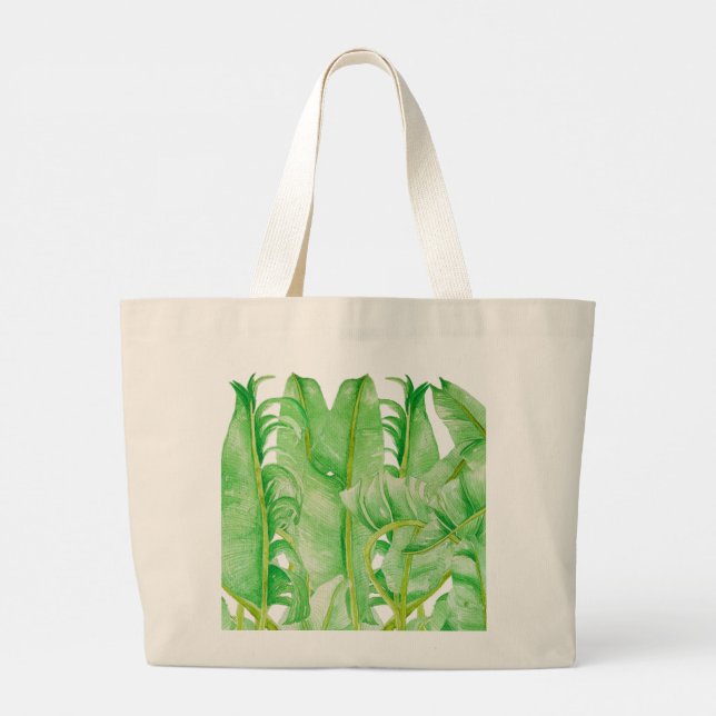 Bolsa Tote Grande Banana sai em uma bolsa grande (Verso)